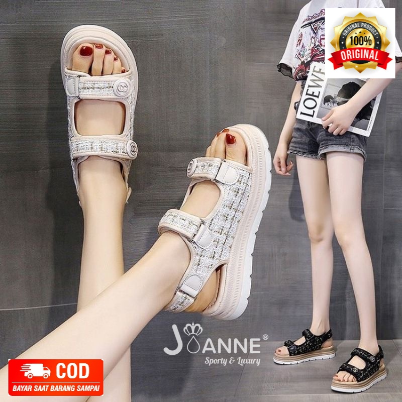 [ORIGINAL] JOANNE Wedges Sandal Gunung Sepatu Wanita #JN2400