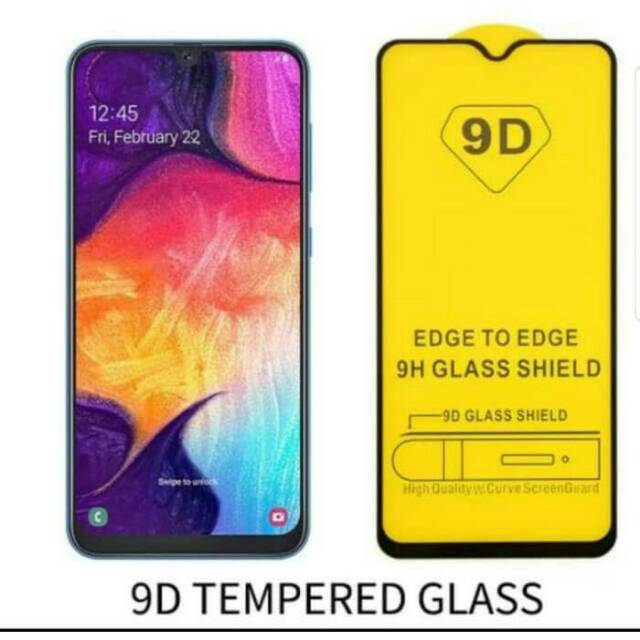 TEMPERED GLASS 9D FULL GLUE SAMSUNG A30 2019