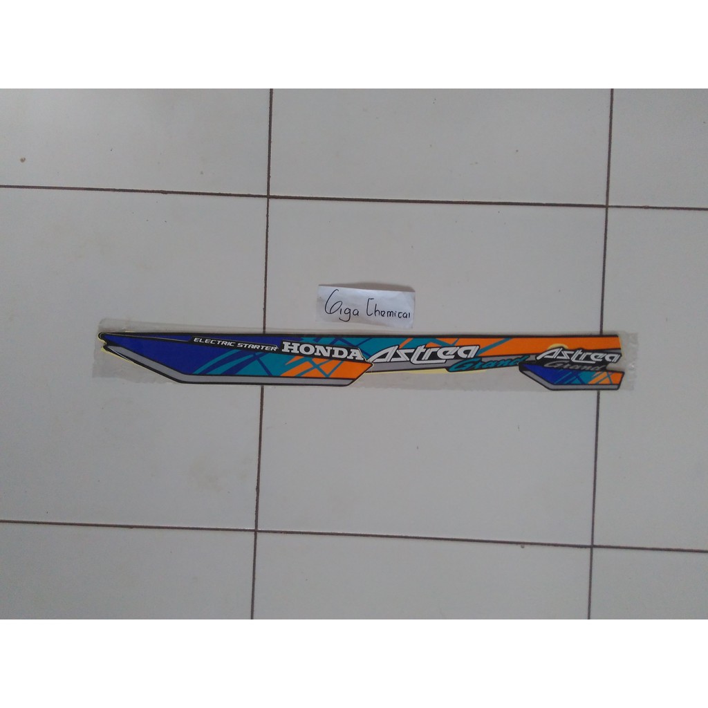 striping sticker lis astrea grand bulus 1993 orange biru