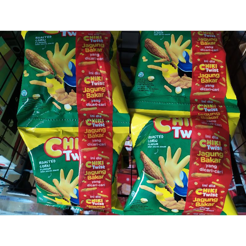 

Termurah Chiki Twist Jagung bakar/ciki Twist 15gr Pengganti Cheetos