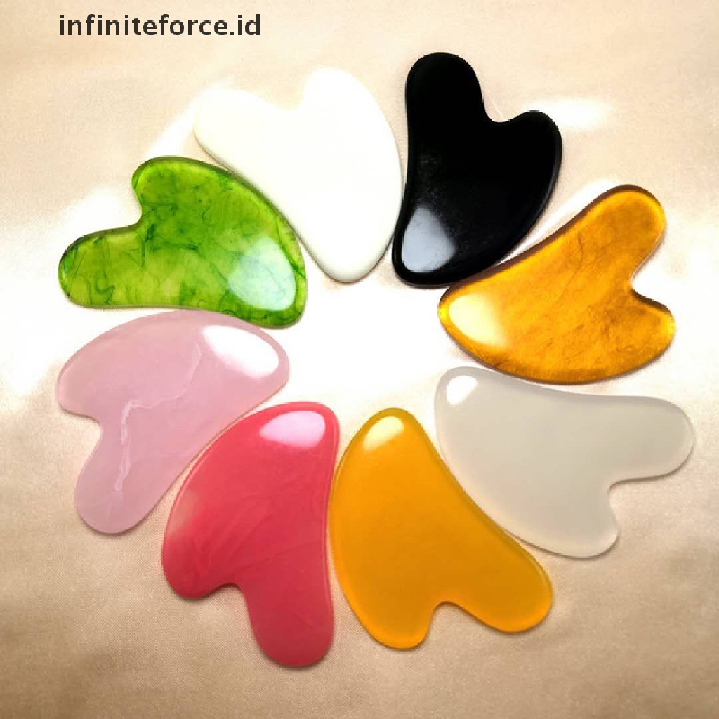 (infiniteforce.id) 2pcs / Set Alat Pijat Roller Gua Sha Untuk Pelangsing / Pengencang Kulit Wajah / Tubuh