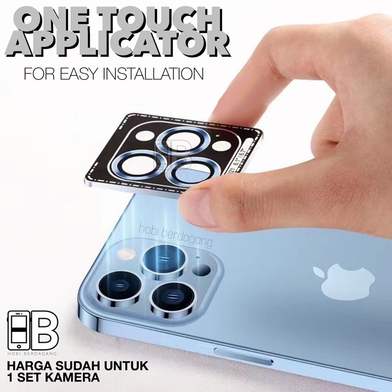 Metal Ring Lens Camera Protector Glass iPhone 11 12 13 14 PRO MAX