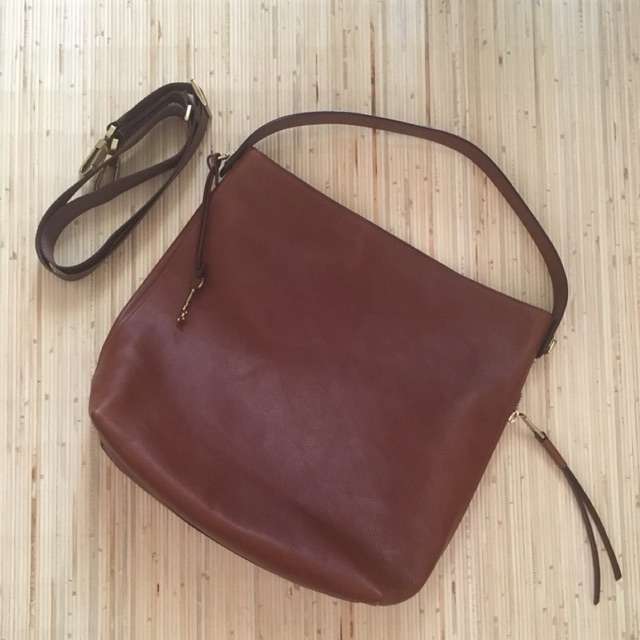 . Fossil Maya Hobo Large Brown .