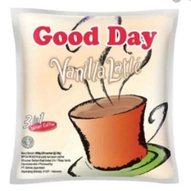 

kopi instan GOOD DAY VANILLA LATTE 3in1