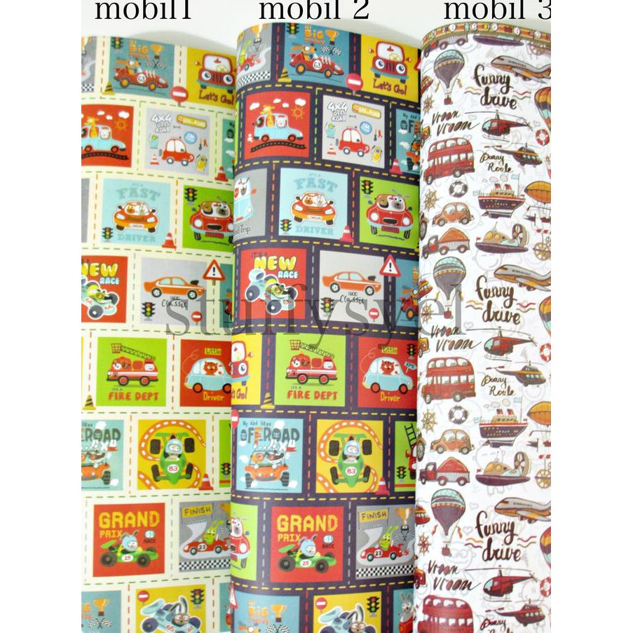 

Kertas Kado Anak Mobil / Kertas Kado Sansan Wawa