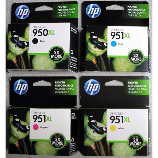 tinta hp sepaket 950bk,cyan, magenta, yellow xl