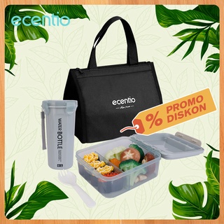 Jual FOODI Kotak Makan anak set 3 pcs abu-abu/hijau/Tempat makan anak