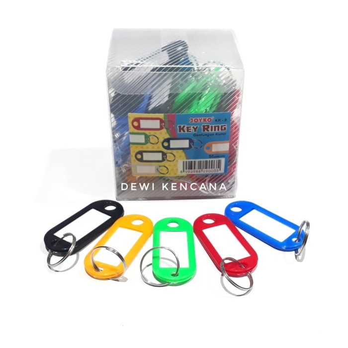

NEW Gantungan Kunci Plastik Bisa di Tulis KR-9 Joyko 1 Pak isi 50 pcs
