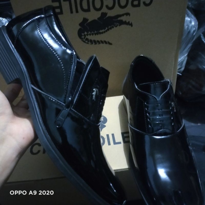 Sepatu PDH Kilap Kerja Kantoran/Formal/Polisi/Security Asli Real Picture