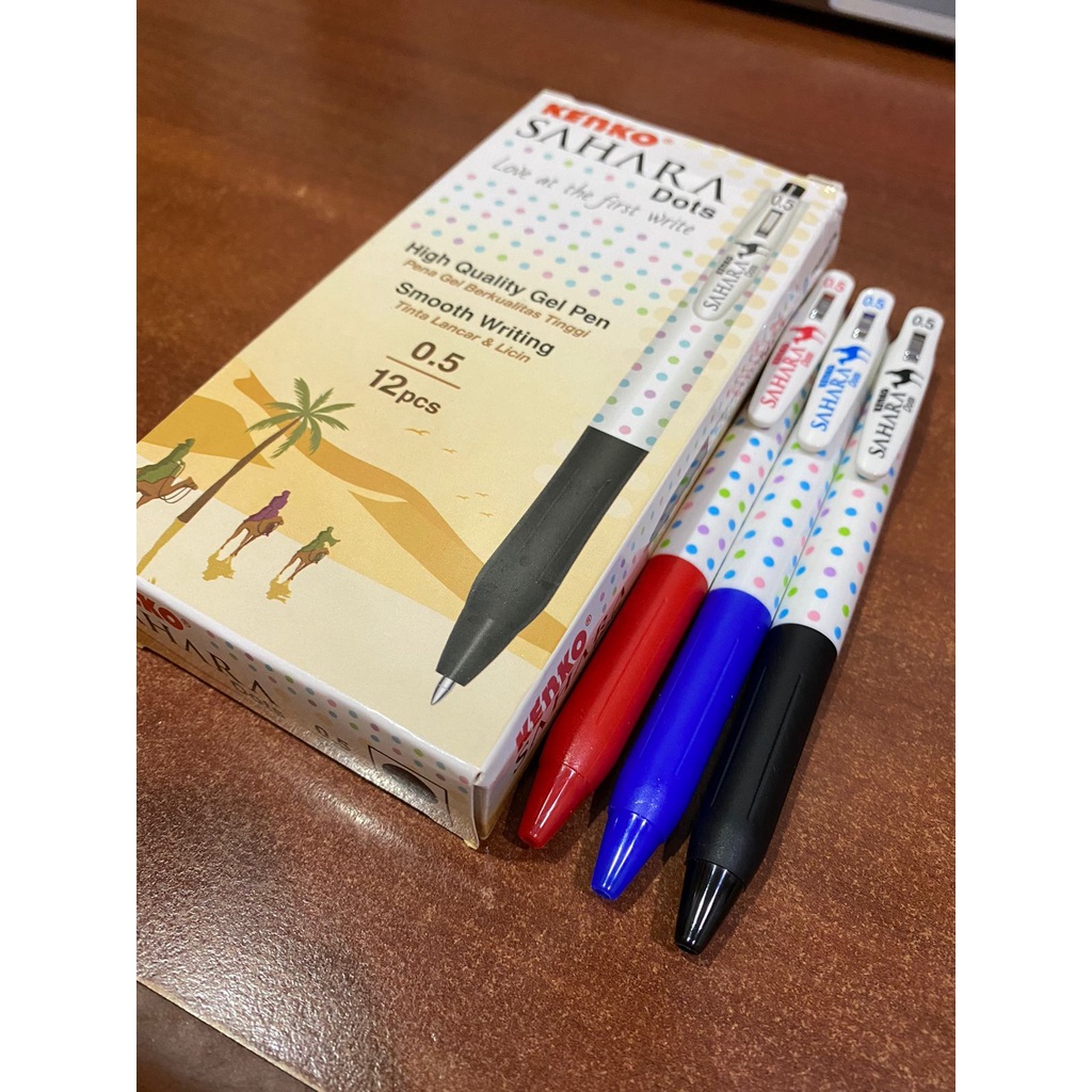 

Pen Gel Kenko Sahara Dots 0.5mm [Per 1 pulpen]