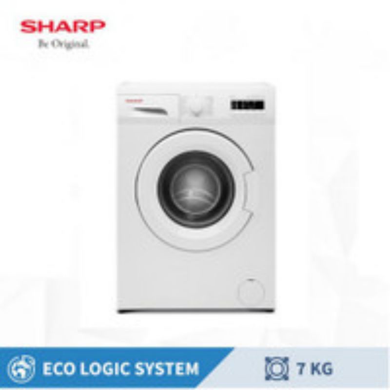 SHARP ES-FL1072B MESIN CUCI FRONT LOADING 7 KG  ECO LOGIC ESFL1072B