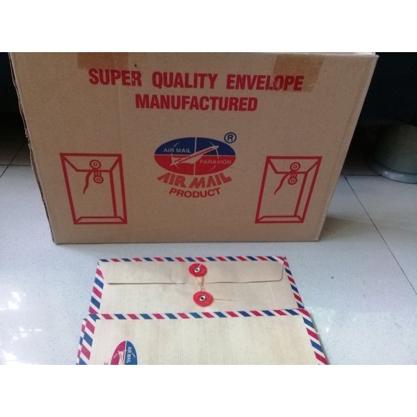 

Stok Terakhir Amplop Coklat Tali Folio 50 pcs Air Mail 310 Limited