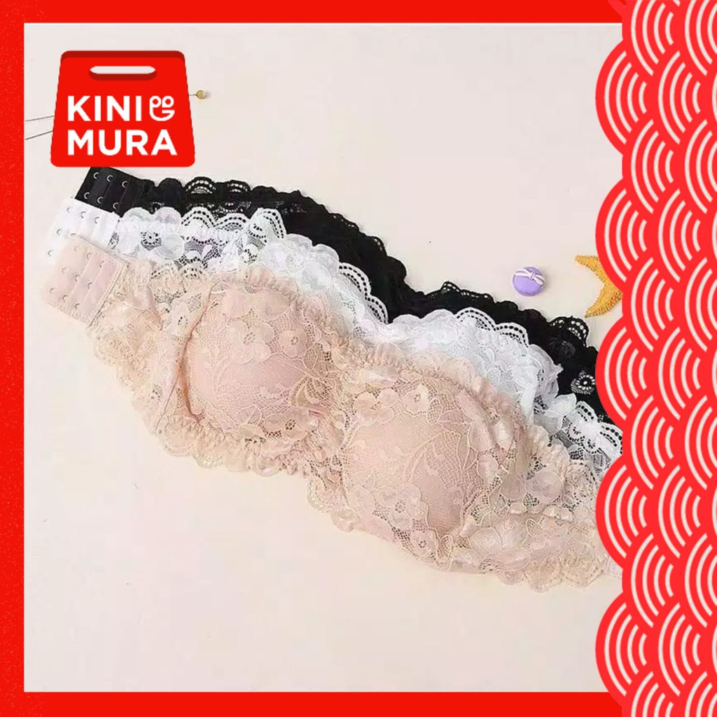 BH Crop Top Wanita Bra Tanpa Kawat Sport Jumbo Sorex Remaja Tali Korea Underwear Bralette Kemben