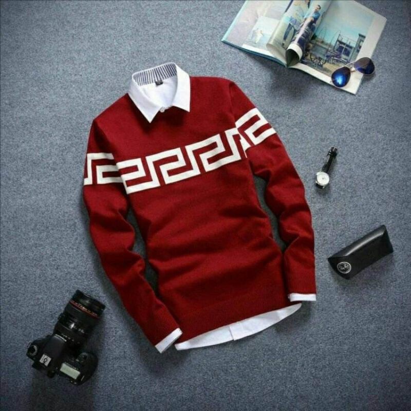Atasan/Sweater Rajut Pria LABIRIN Tribal atasan  top hokkyshop