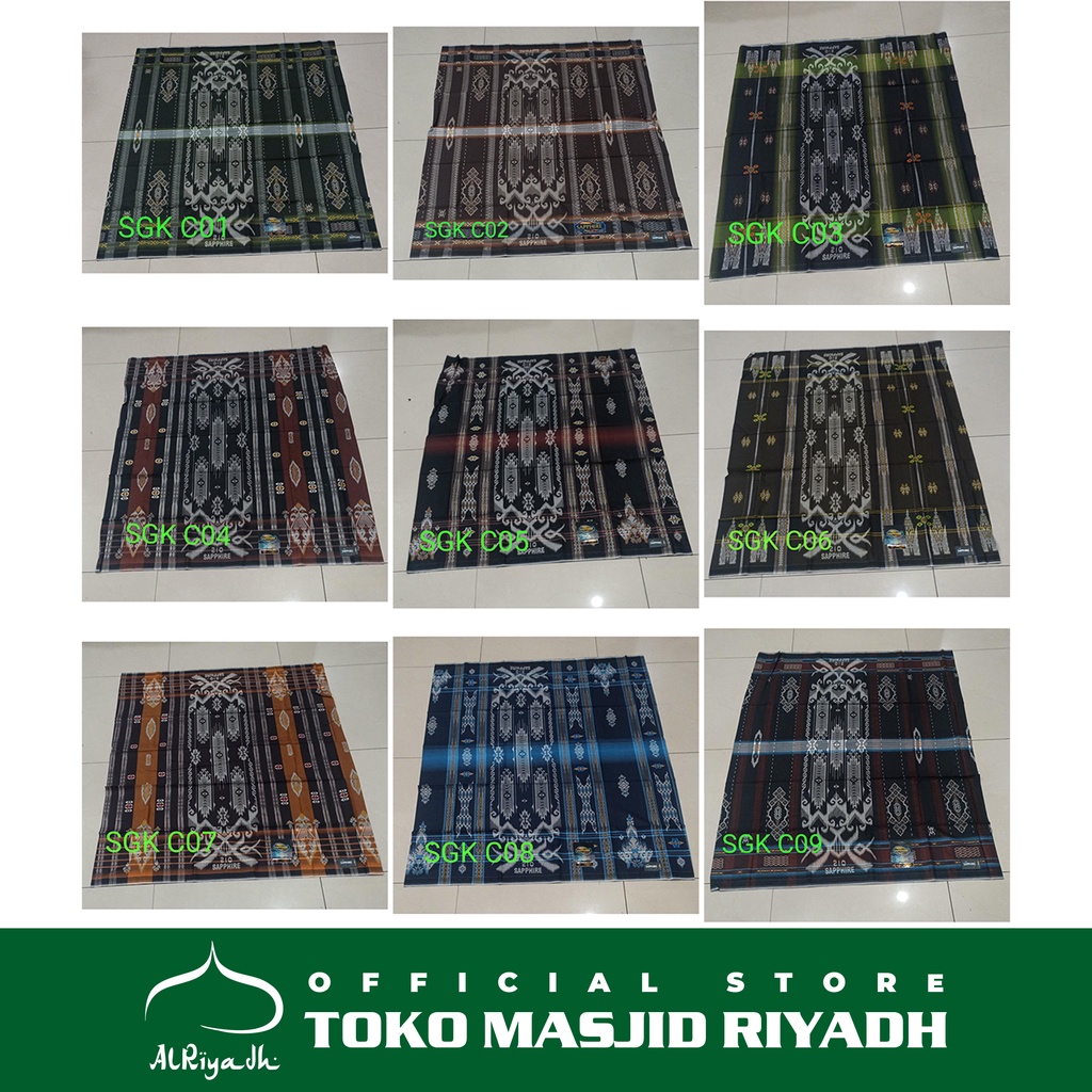 Sarung Sapphire Motif SGK Songket Gunungan Kembang