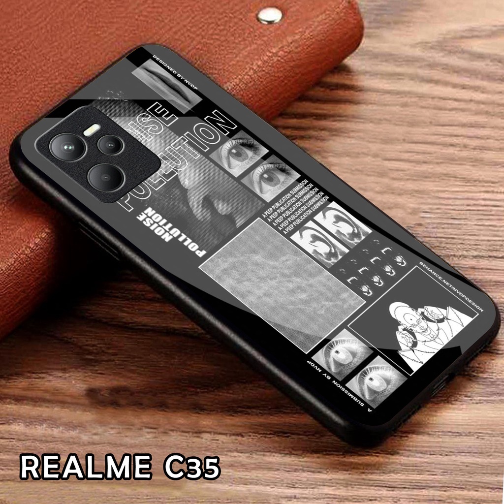 Softcase Glass Kaca [K118] REALME C35 C31 NARZO 50A PRIME Terbaru Casing Handphone-Pelindung Handphone