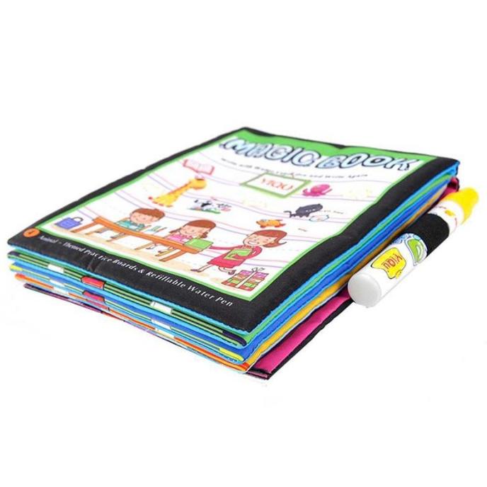 

Buku Mewarnai Cat Air Anak Magic Water Book Multi Warna