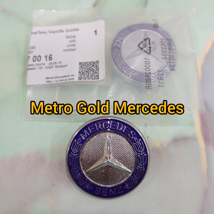 Emblem Grill Depan Mercedes Benz W204 W212 W221 A2048170316 Original
