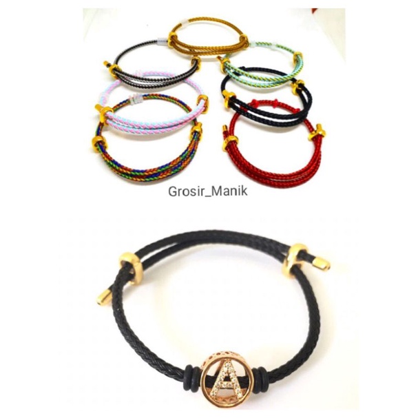 Gelang Tali Kawat Anti Air Wire Rope Untuk Charm Liontin Gelang Pria Dan Wanita