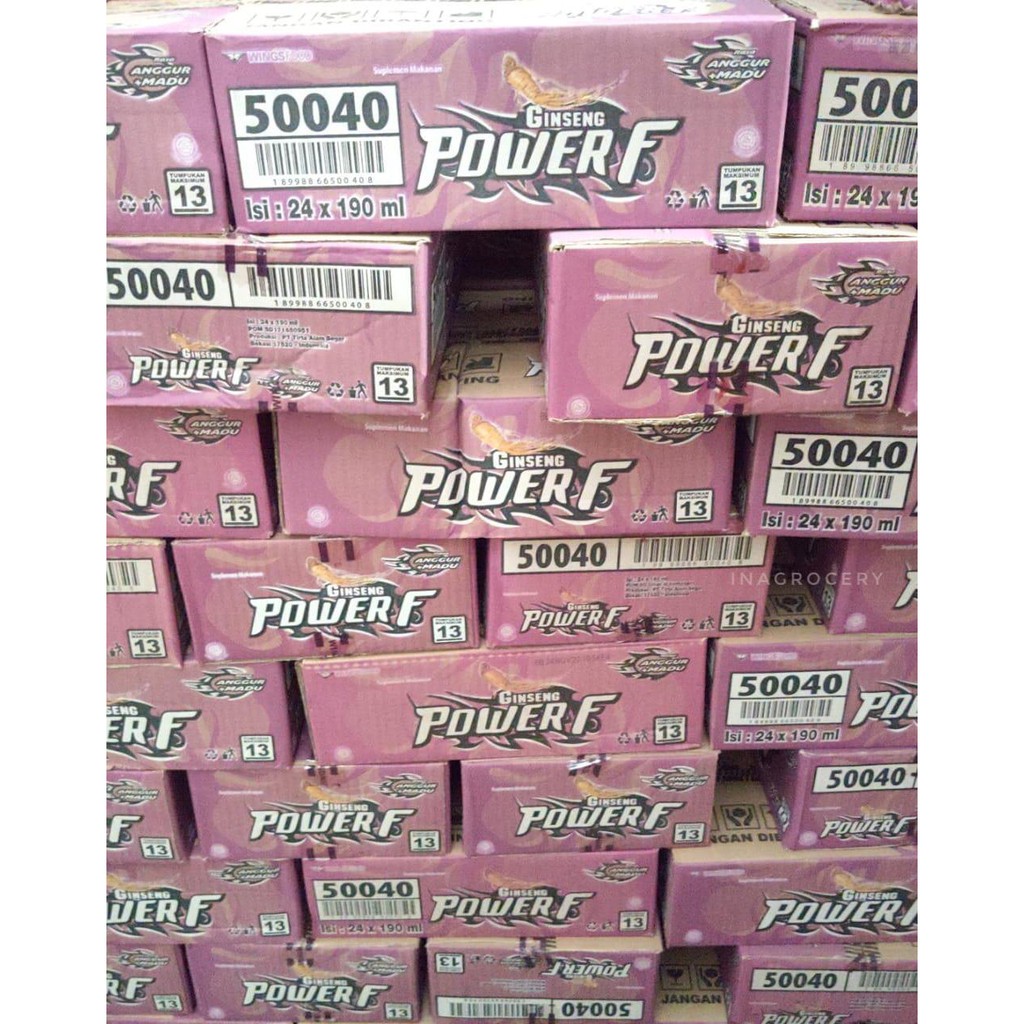 

POWER F ANGGUR 24pcs x 190ml