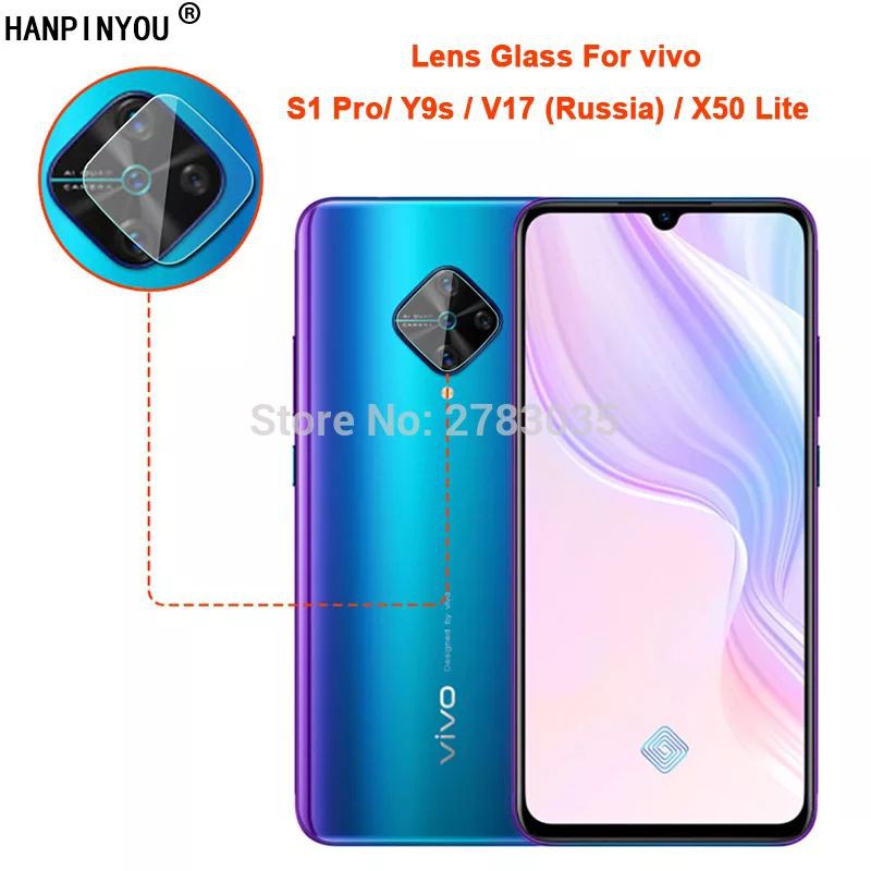 2in1-Tempered Glass TG Anti Blue Light Radiasi Vivo S1 Pro Screen Protector Layar Kamera Premium