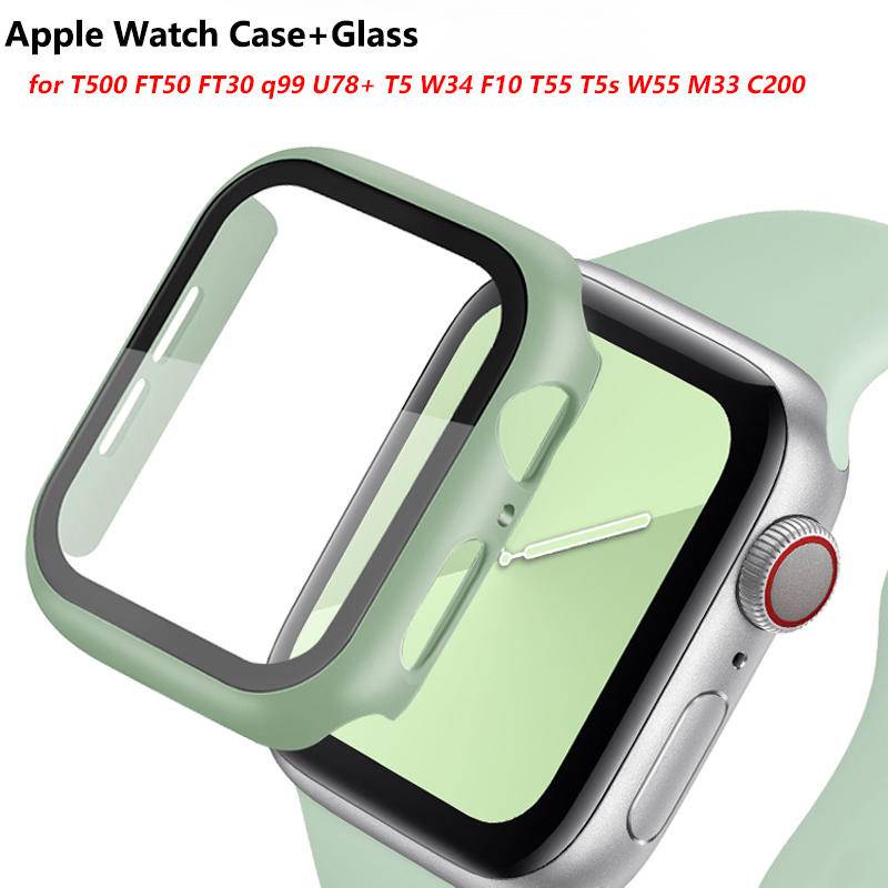 Pelindung Layar Tempered Glass Untuk Apple Watch T500 FT50 FT30 q99 U78 + T5 W34 F10 T55 T5s W55 M33 C200