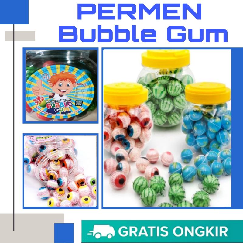 

PERMEN BUBBLE GUM PERMEN VIRAL 1 TOPLES