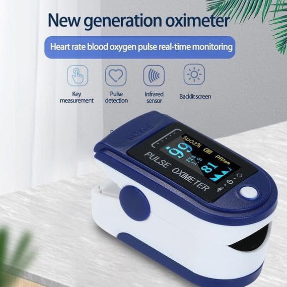 Oxymeter - Pengukur Kadar Oxigen dalam darah Fingertip Pulse Oximeter