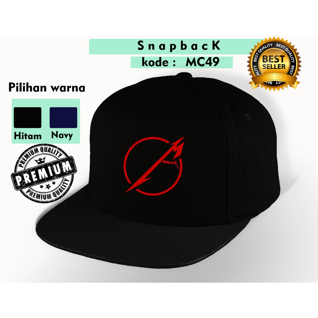 Topi metallica / topi snapback mc49