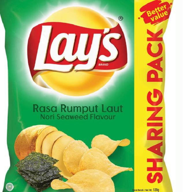 

SUPER PREMIU Lay's Potato Chips Rumput Laut 120g