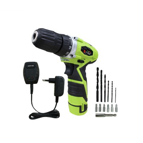 Bor Tangan Portable Tanpa Kabel / Cordless Drill PRAKTIS + Charger BONUS 2 RECHARGEABLE BATTERY