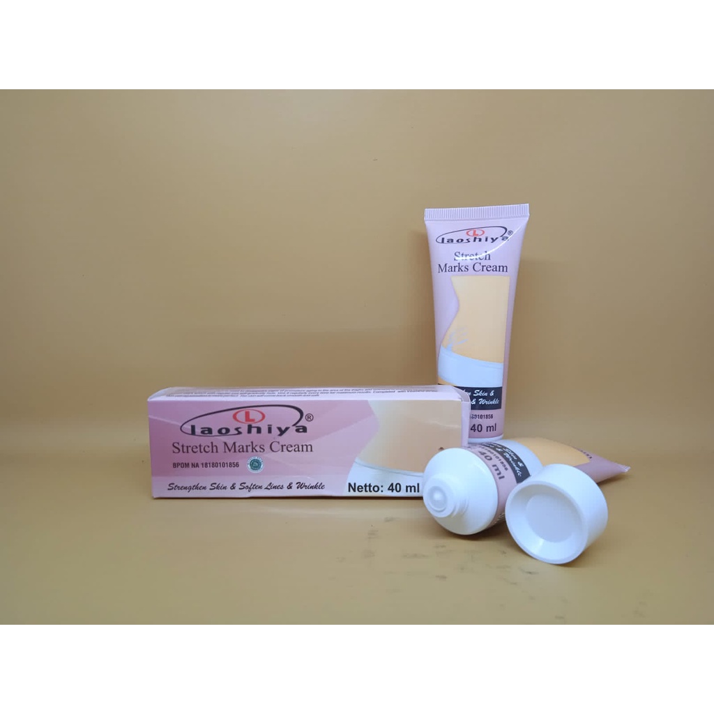 PENGHILANG STRETCH MARKS LAOSHIYA CREAM Penghilang Stretch Marks 40 ml Original 100% BPOM