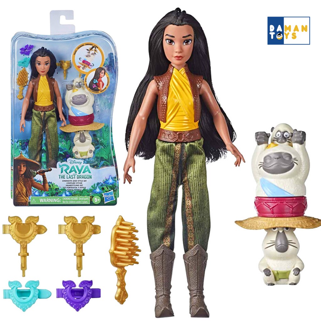 HASBRO Raya And The Last Dragon Strength And Style Set Original Boneka