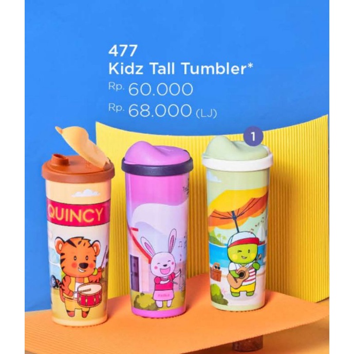 Botol minum kidz tall tumbler twin tulipware