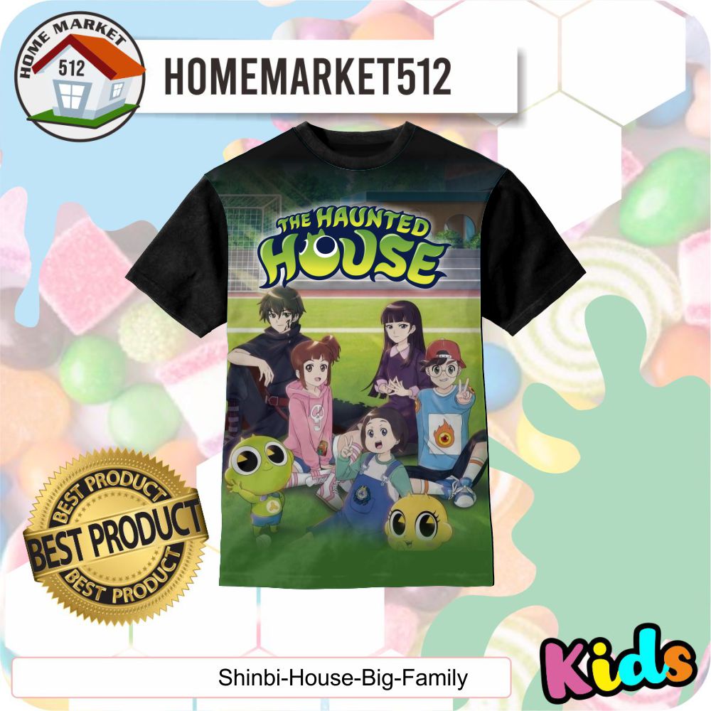 Kaos Anak Shinbi House Big Family Kaos Anak Laki-Laki Dan Perempuan | HOMEMARKET512