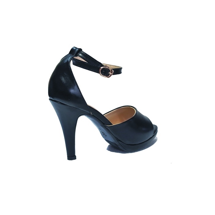 Workswell Sandal Wanita High Heels 9cm Hitam Doff Kode OT-1