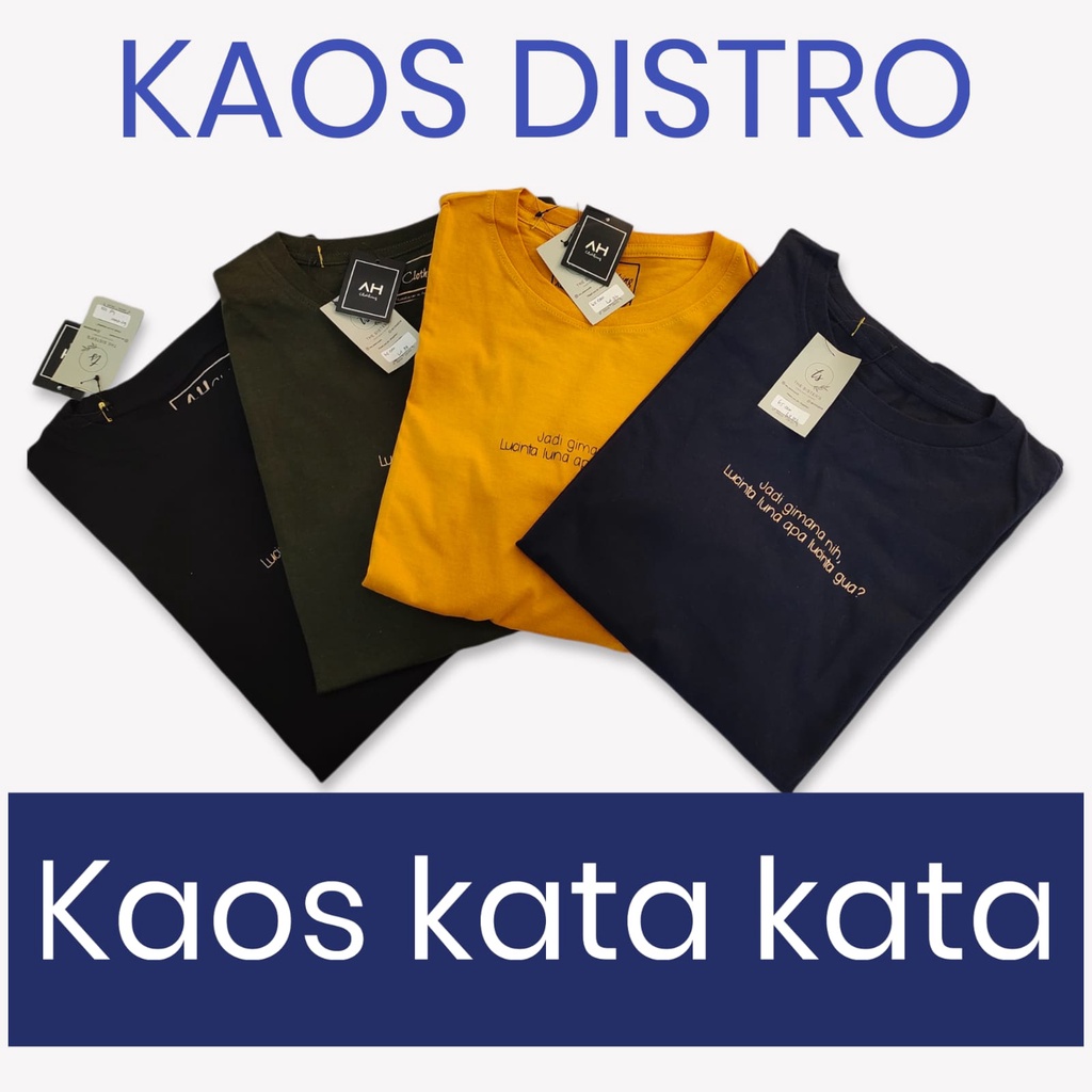 Kaos distro surabaya baju distro surabaya kaos kata kata simple