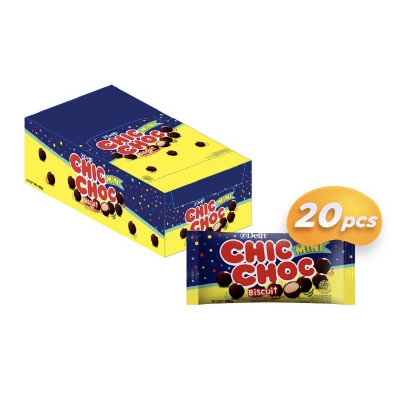 DELFI CHIC CHOC MINI 20 GR ( BOX / 20 PC )