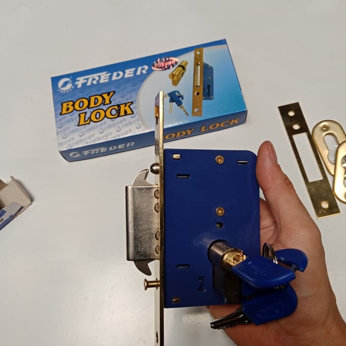 body kunci pintu geser kayu