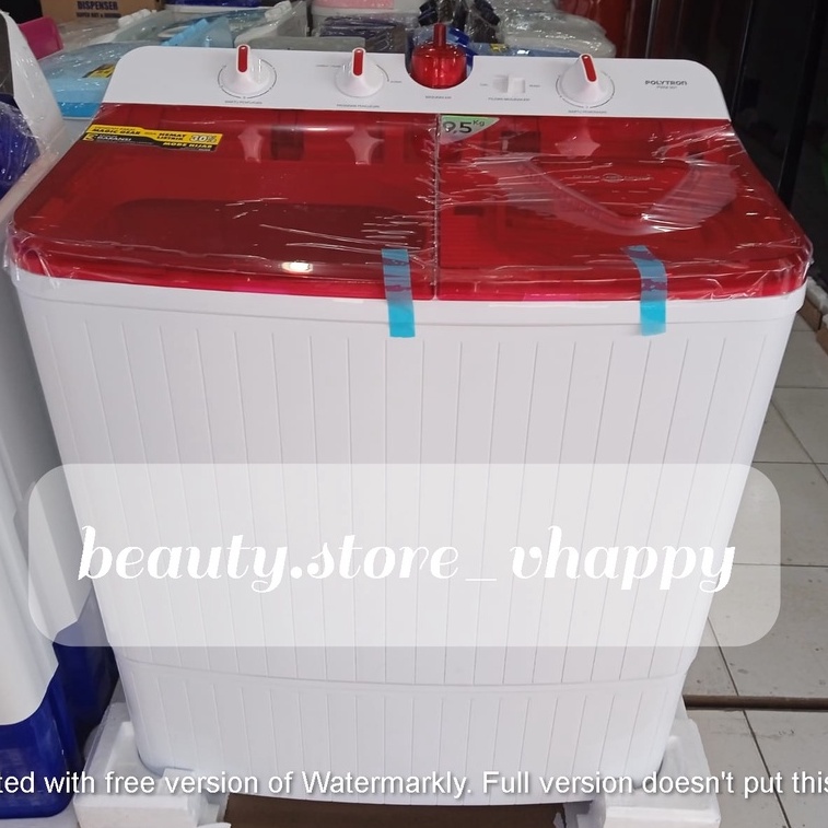 Mesin Cuci 2 Tabung POLYTRON PWM 851 8 Kg Garansi Resmi Khusus Jawabarat Jabodetabek (Kota bandung dan Cimahi Bisa COD)