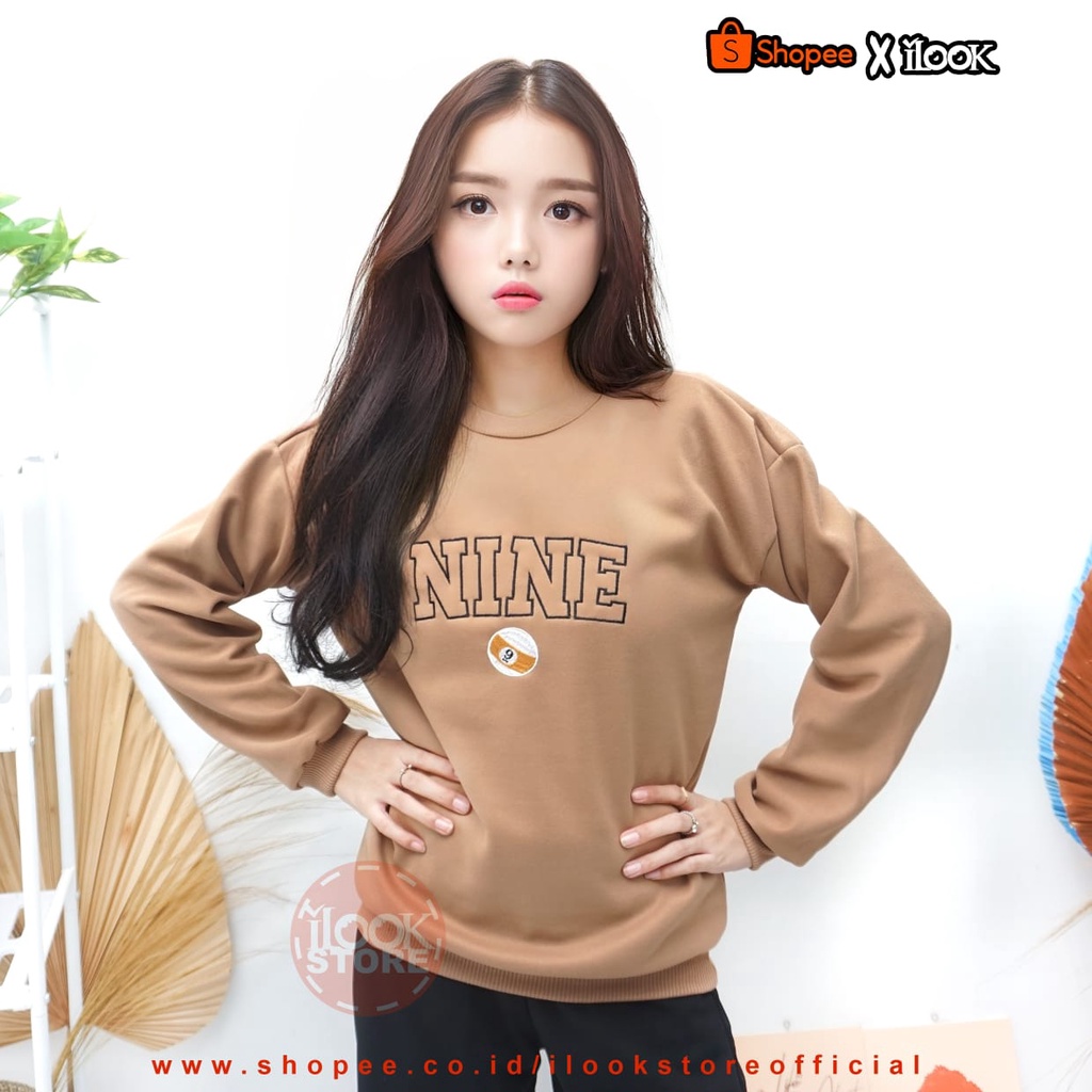 ilook | Sweater Oblong Nine 9 | Sweater Kekinian |Sweater Murah