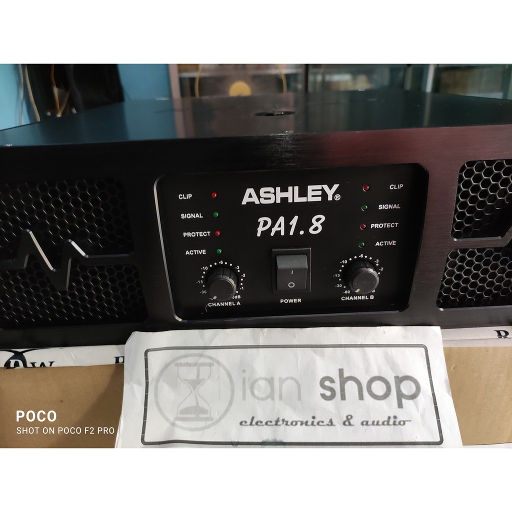 Power Amplifier Ashley PA1.8 Power Ashley PA 1.8 Class GB Original 1800 Watt Subwoofer Kelas GB