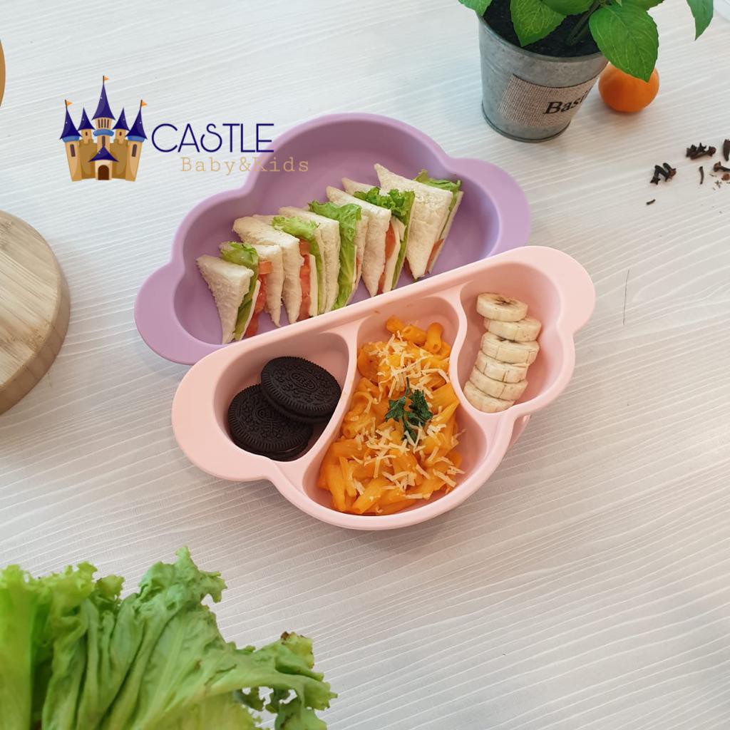 Castle - Gureumi Platter 3 Device Plate - Tempat Makan Anak Mothers Corn