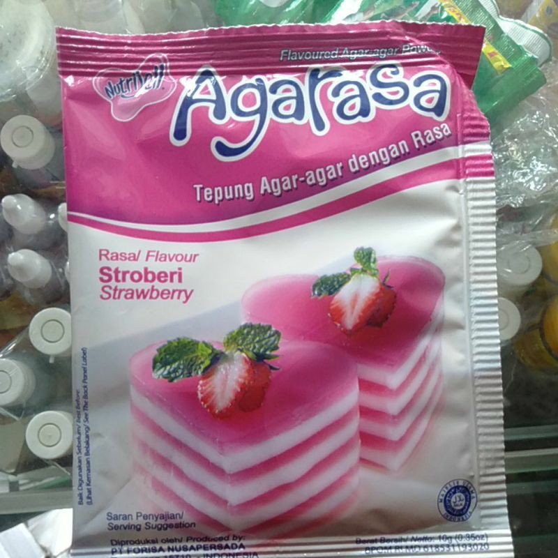 

Agar rasa stroberi 10gram