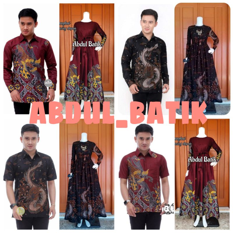 Maura Couple (COD) - Sania Ruffle Batik Couple ori Ndoro jowi DNT Garansi Termurah Shopee