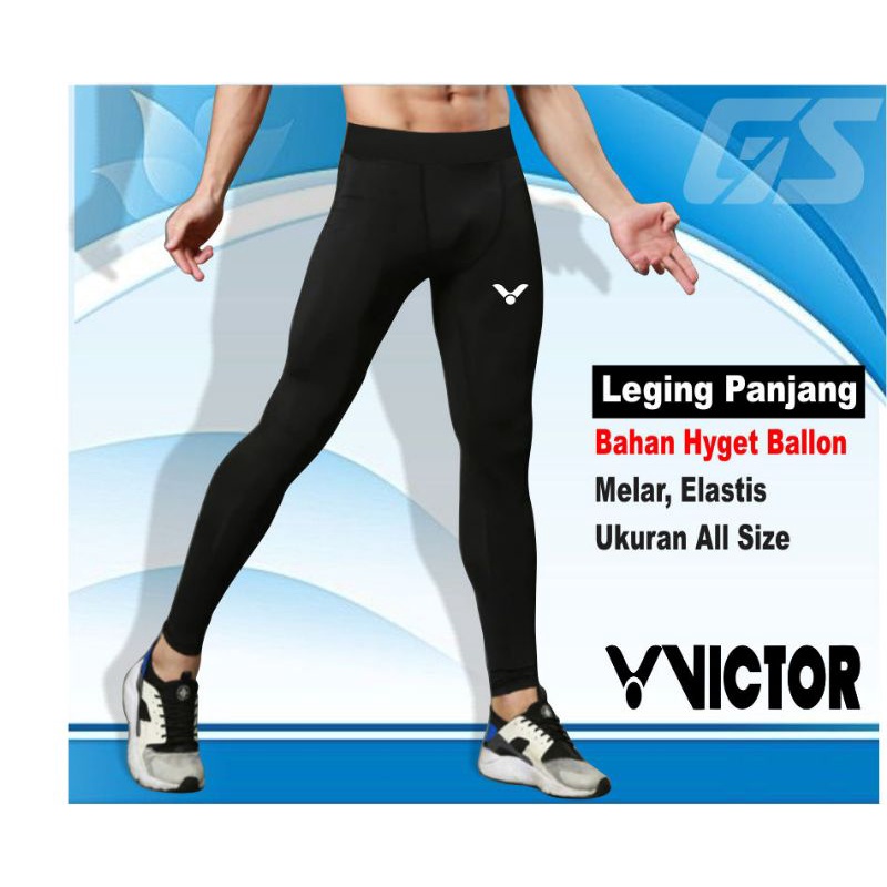 Leging olahraga badminton ahsan bawahan badminton futsal  pria wanita-Victor
