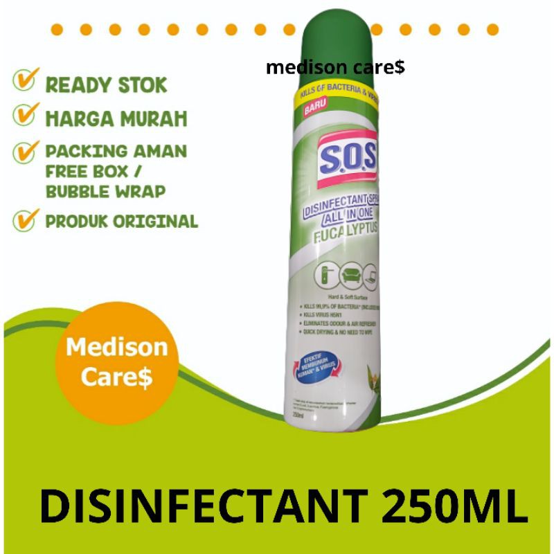 sos disinfectant spray eucalyptus | 250ml