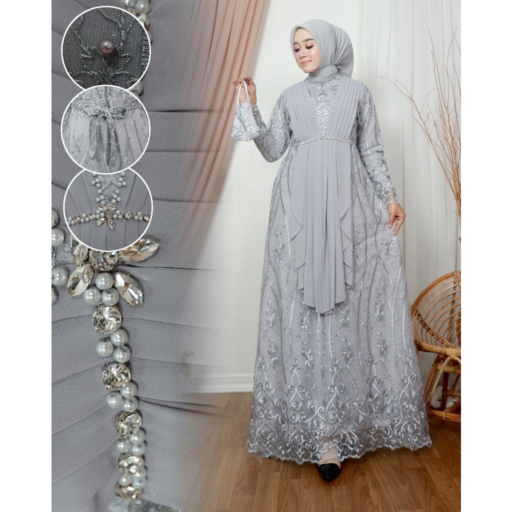 Gamis Asyila / Kebaya Modern Original / Gamis Pesta / Fashion Muslimah