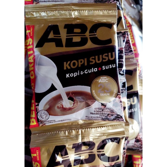 ABC kopi susu + gula renceng 31 gr x 10 pcs