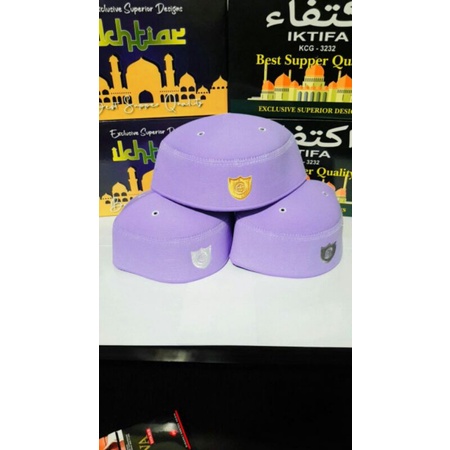 Peci A3 malaysia ungu new merk iktifa & ikhtiar kualitas terbaik setara A3 abdul karim, pastikan bel
